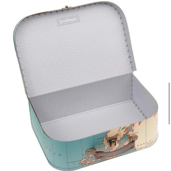 Jewelkeeper Paperboard Suitcases, 3 Vintage Decorative Storage boxes - Picture 8 of 17